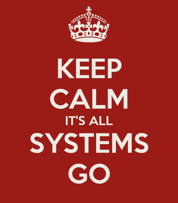 Image result for are all systems go